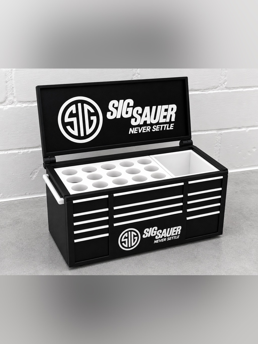 Sig Sauer Mini Toolbox Pen And Trinket Holder Desk Top Organizer